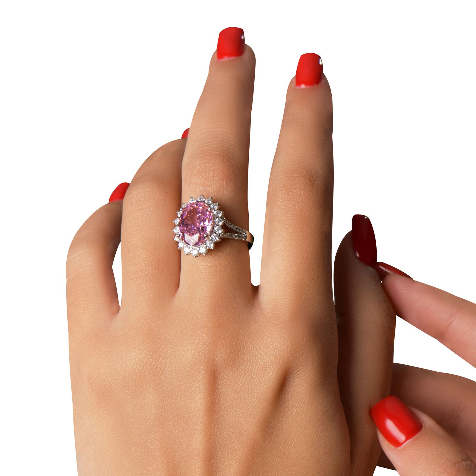 17-1-scaled-1.jpg Bague halo avec pierre violette. – Image 1