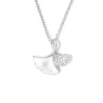 Collier feuille élégante