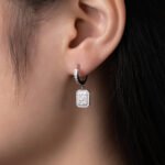 Boucles d'oreilles Créoles Prestige Rectangle – Image 2