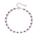 Bracelet Classique de Pierres Rose