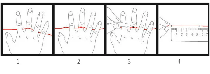 Illustration : comment mesurer son tour de doigt