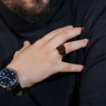 Bague Chevalière Homme en Argent 925 – Émail Marron Cognac | Collection Classic Signet