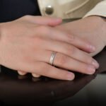 Anneau Argent 925 – Ciselé Gravure Diamant | Bague Fine – Image 2