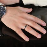 Anneau Argent 925 – Filet Noir Central | Alliance Minimaliste – Image 2