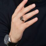 Chevalière Homme en Argent 925 et Nuance Moka – Image 2