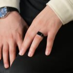 Chevalière Homme Minimaliste en Argent 925 et Laque Noire – Image 2