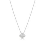 Collier Nœud Argent 925 Cristaux – Bijou Pavé Scintillant