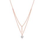 collier pour femme en argent double chaine