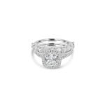 Ensemble Bague de Mariage "Promesse Éternelle" en Argent 925