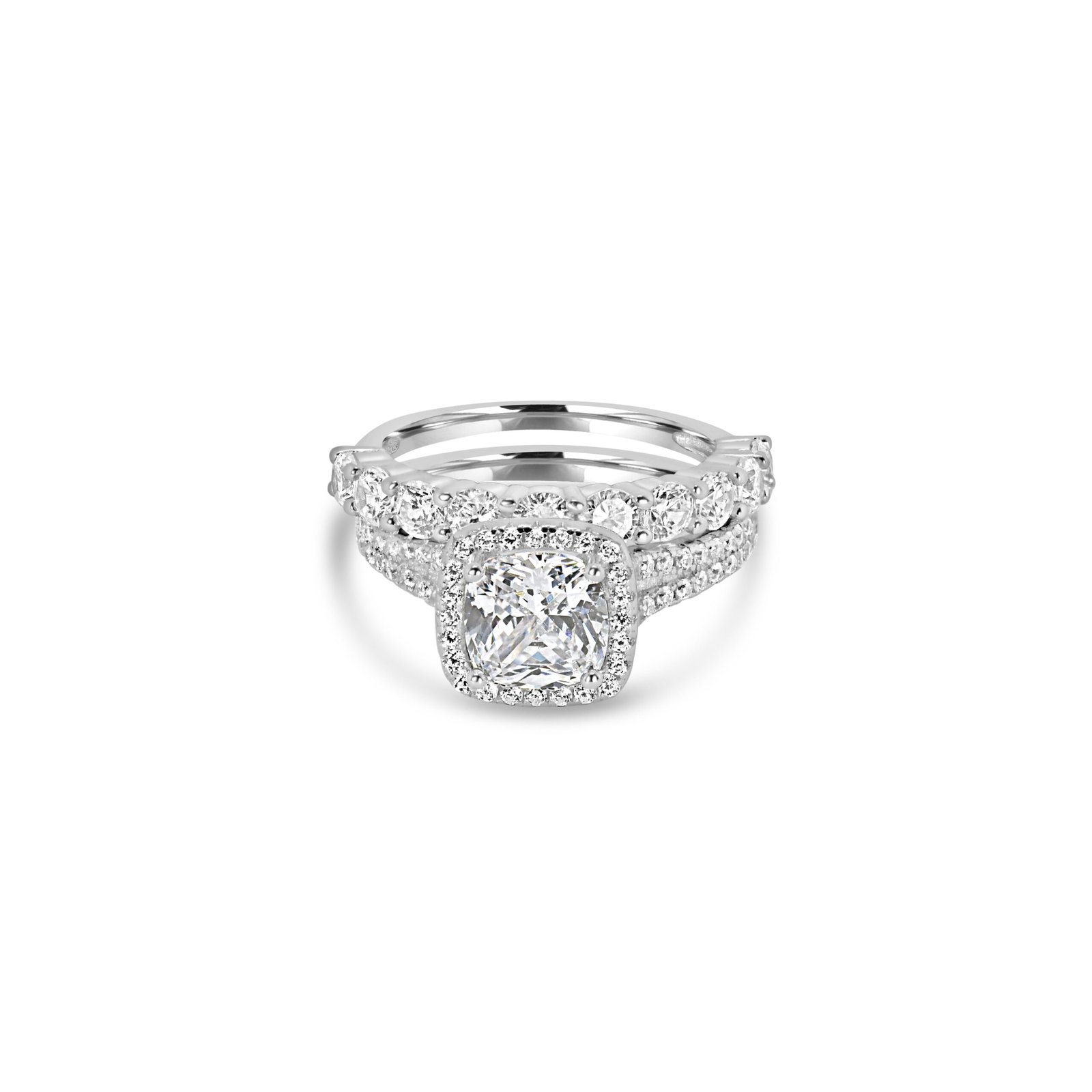 10 Ensemble Bague de Mariage "Promesse Éternelle" en Argent 925 – Image 1